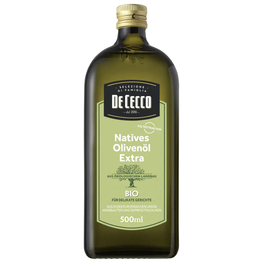 De Cecco Bio Natives Olivenöl Extra 500ml - 8001250015235