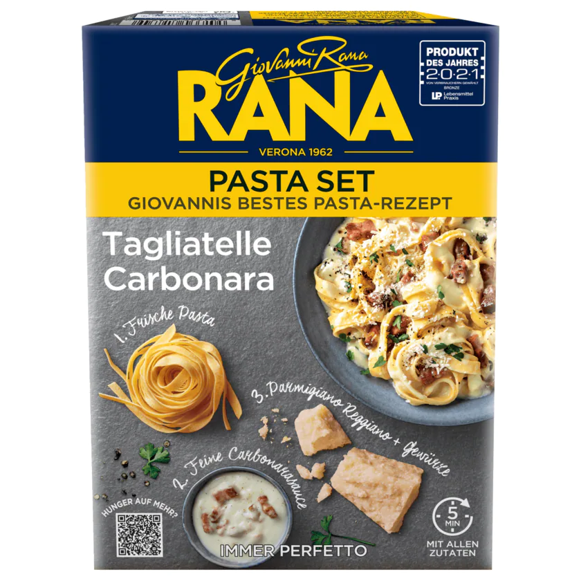 Giovanni Rana Pasta Set Tagliatelle Carbonara 408g - 8001665718349