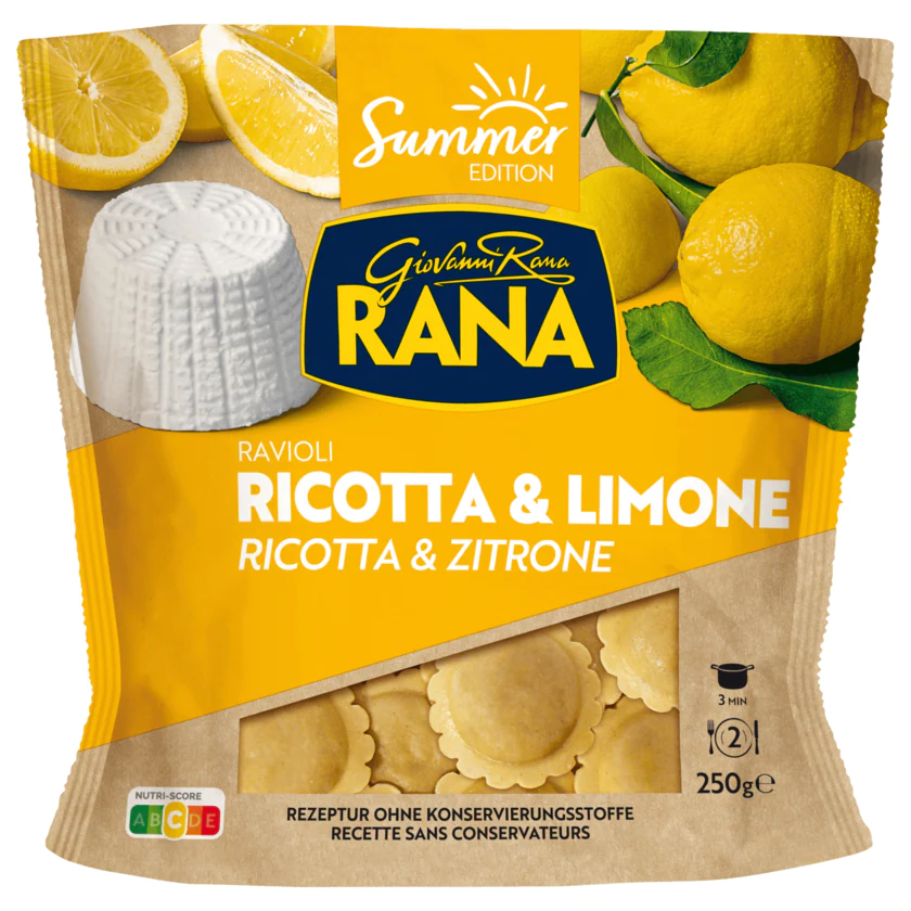 Giovanni Rana Ravioli Ricotta & Limone 250g - 8001665721646