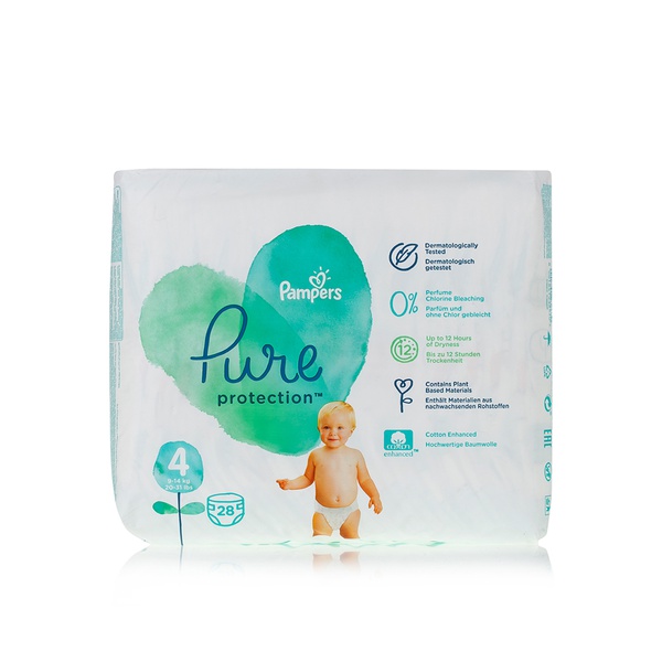 Pampers Pure Protection size 4 x28 - Waitrose UAE & Partners - 8001841238630