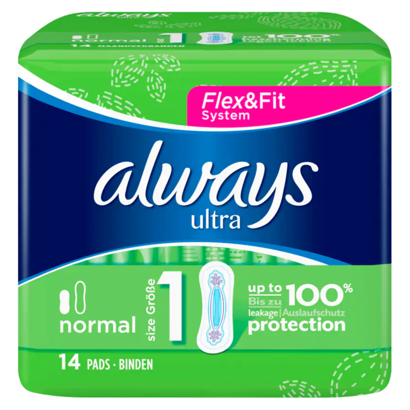 Always Ultra Damenbinden Normal 14 Stück - 8001841953465