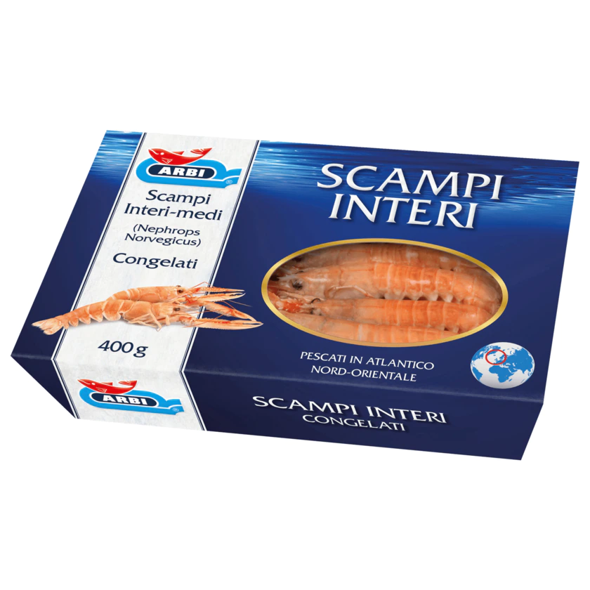 Arbi Scampi Interi-medi 400g - 8002202000620