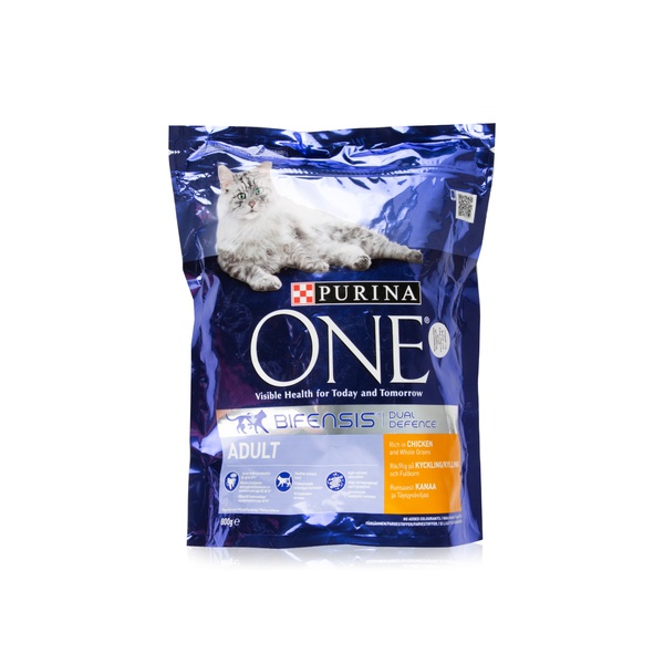 Purina One adult cat chicken & whole grain 800g - Waitrose UAE & Partners - 8002205356632