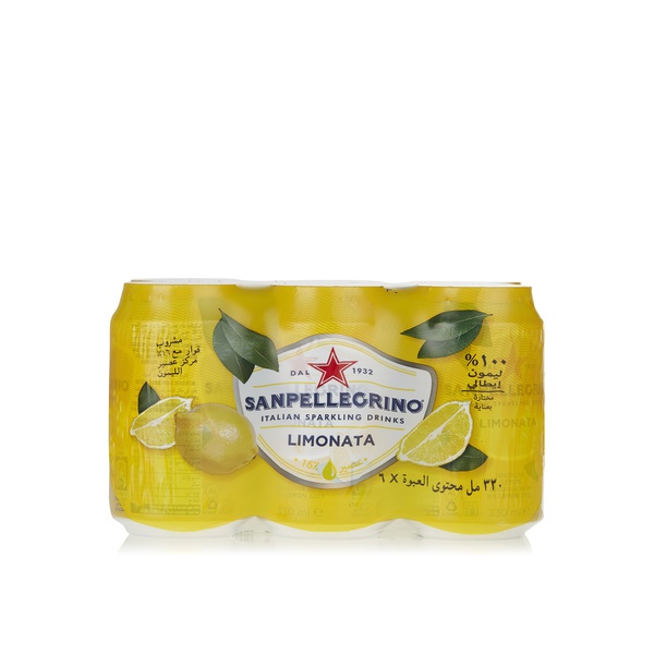 San Pellegrino limonata 330ml x6 - Waitrose UAE & Partners - 8002270066542