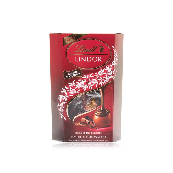 Lindt Lindor double chocolate truffles 200g - Waitrose UAE & Partners - 8003340092256
