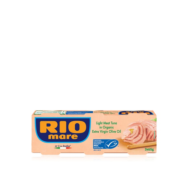 Rio Mare tuna in organic olive oil 3x65g - Waitrose UAE & Partners - 8004030107069