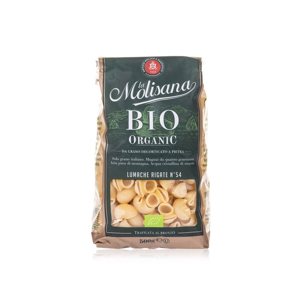 La Molisana organic lumache rigate No.54 500g - Waitrose UAE & Partners - 8004690420546