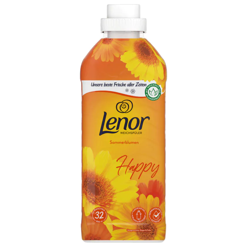 Lenor Weichspüler Sommerblumen 800ml, 32WL - 8006540484432