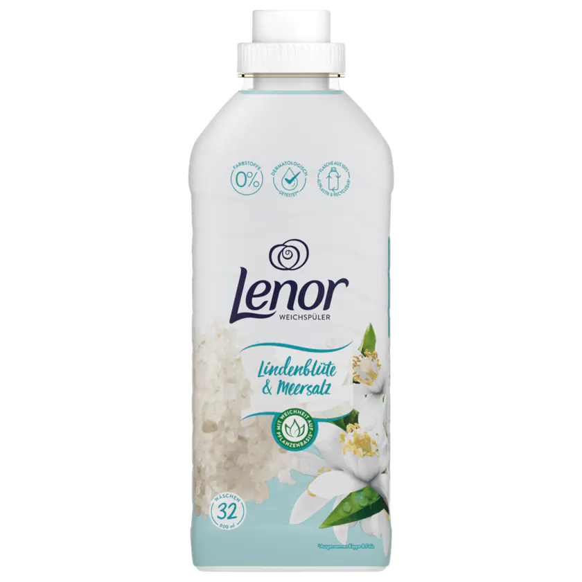 Lenor Weichspüler Lindenblüte & Meersalz 800ml, 32WL - 8006540495315