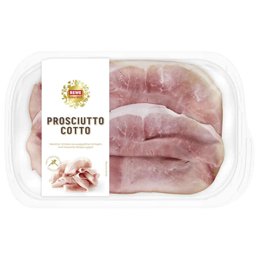 REWE Feine Welt Prosciutto Cotto 100g - 8007660665411
