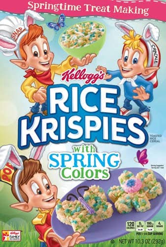 Kellogg's Rice Krispies With Spring Colors Cereal, -- 10.3 oz. Limited Edition ( 2 PACK ) - 800934678906