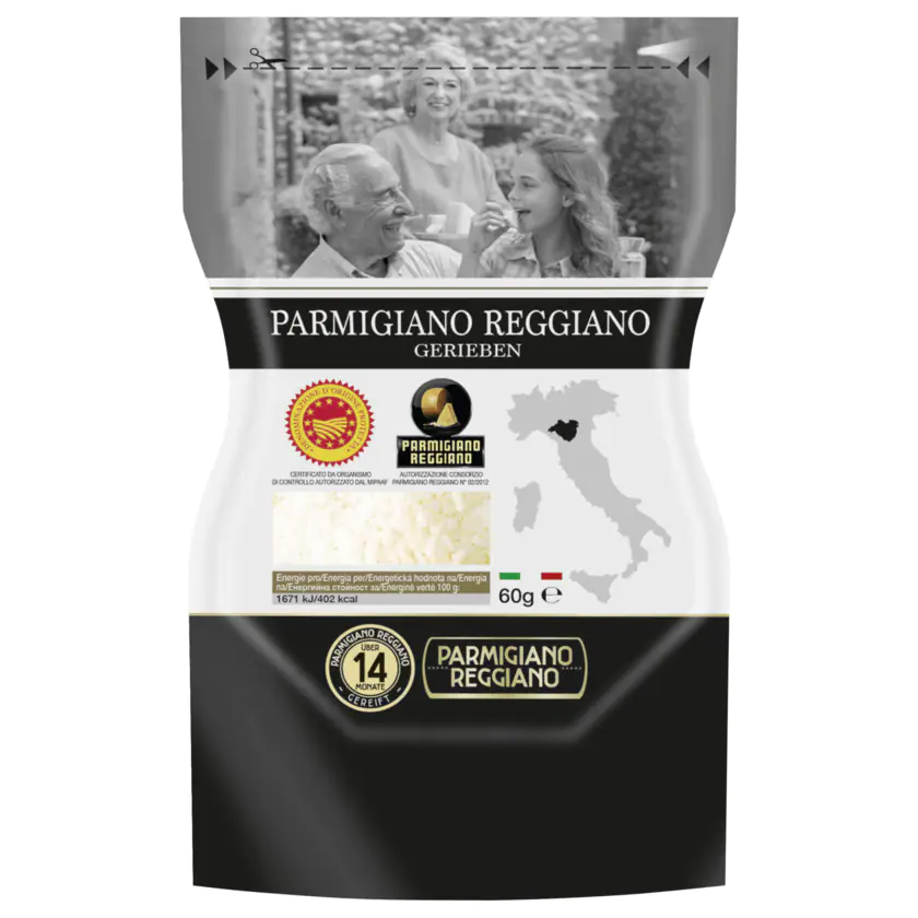 Marca Italia Parmigiano Reggiano gerieben 60g - 8010721982174