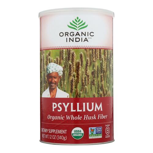 Organic India Fiber Harmony Psyllium Whole Husk - 12 Oz - 0801541107612
