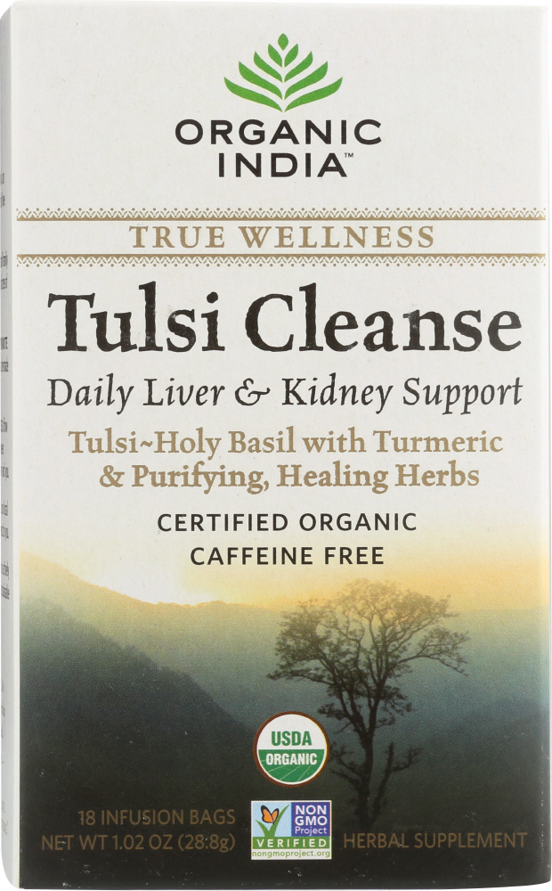 ORGANIC INDIA: Tea Tulsi Cleanse Organic, 18 bg - 0801541507573