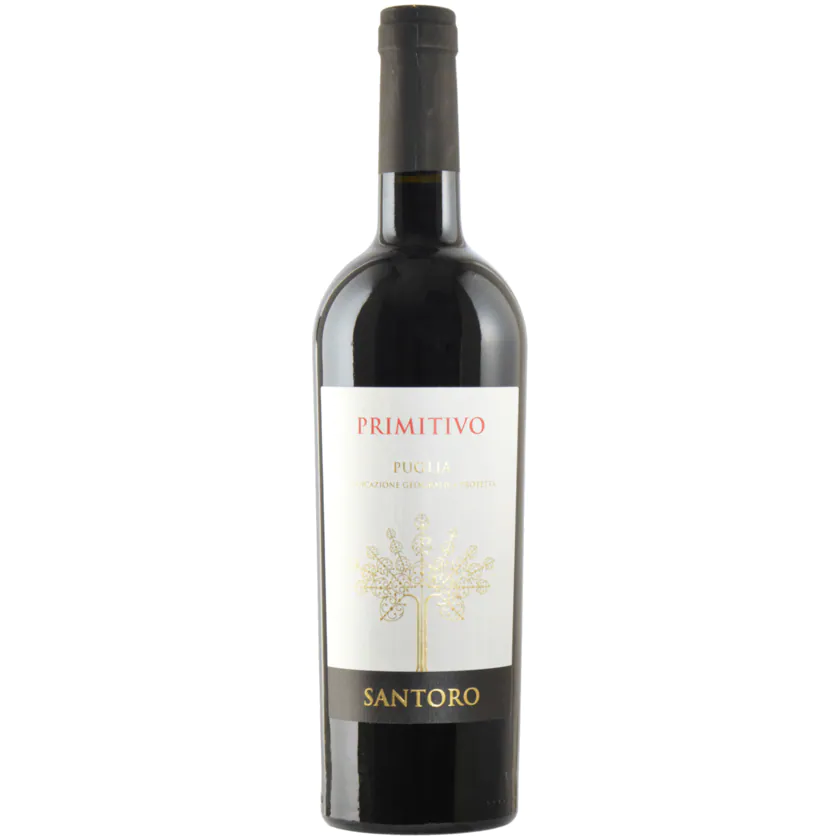 Santoro Rotwein Primitivo Puglia IGP trocken 0,75l - 8023354061017
