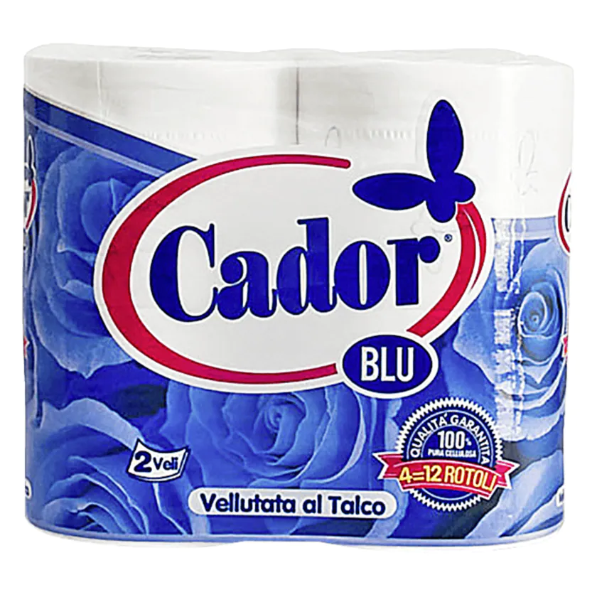 Cador Blu Toilettenpapier 2-lagig 4x310 Blatt - 8032927910478