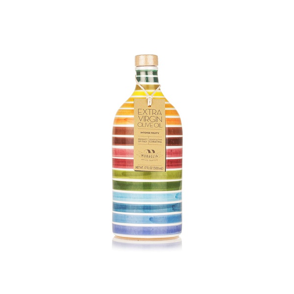 Muraglia extra virgin olive oil in rainbow bottle 500ml - Waitrose UAE & Partners - 8033928640241