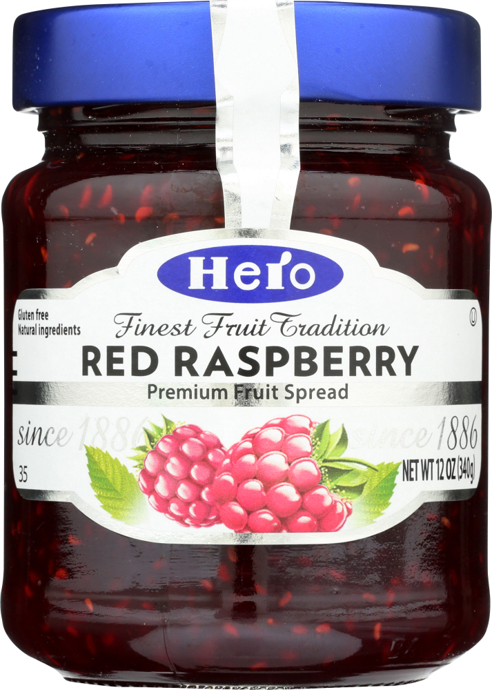 HERO: Fruit Spread Raspberry, 12 oz - 0804066020046