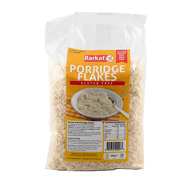  Barkat - Gluten Free Porridge Flakes - 500g - 804345000073