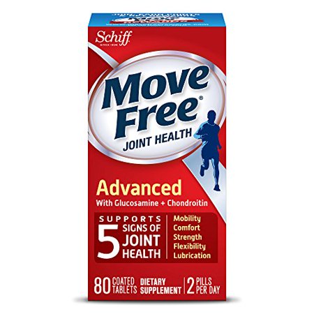Move Free Triple Strength Glucosamine Chondroitin and Hyaluronic Acid Joint Supplement 80 Count - 804993542291