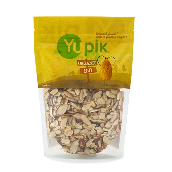  Yupik Nuts, Organic, Natural Sliced Almonds, 1 lb, Non-GMO, Vegan, Gluten-Free  - 805509002704