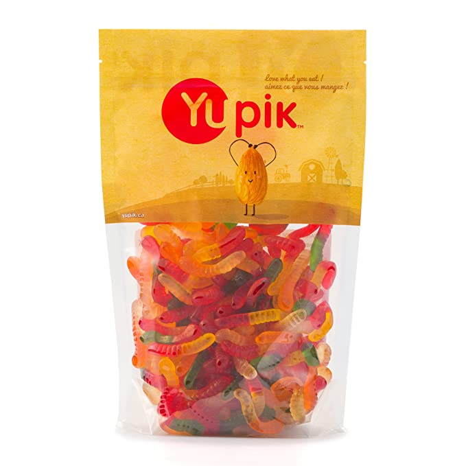  Yupik Mini Gummy Worms, 2.2 lb, Chewy Candy  - 805509004913