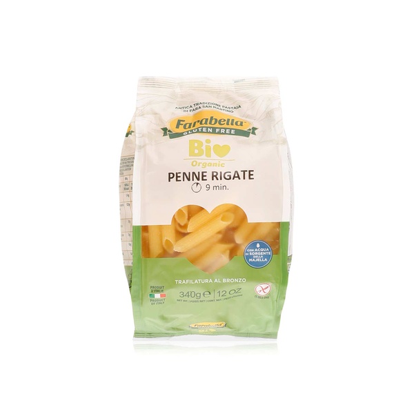 Farabella organic gluten free penne rigate 340g - Waitrose UAE & Partners - 8056774002414