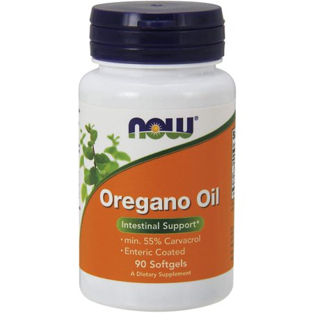 NOW Supplements, Oregano Oil with Ginger and Fennel Oil, Enteric Coated, 90 Softgels - 806574712369