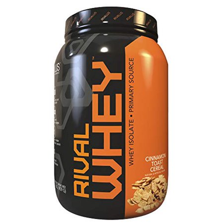 Rivalus Rivalwhey – Cinnamon Toast 2lb - 100% Whey Protein, Whey Protein Isolate Primary Source, Clean Nutritional Profile, BCAAs, No Banned Substances, Made in USA (B07RHM7PH1) - 807156004049