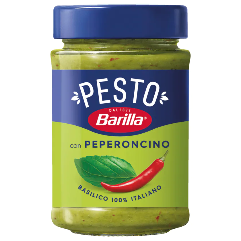 Barilla Pesto Basilico e Peperoncino 195g - 8076809578264