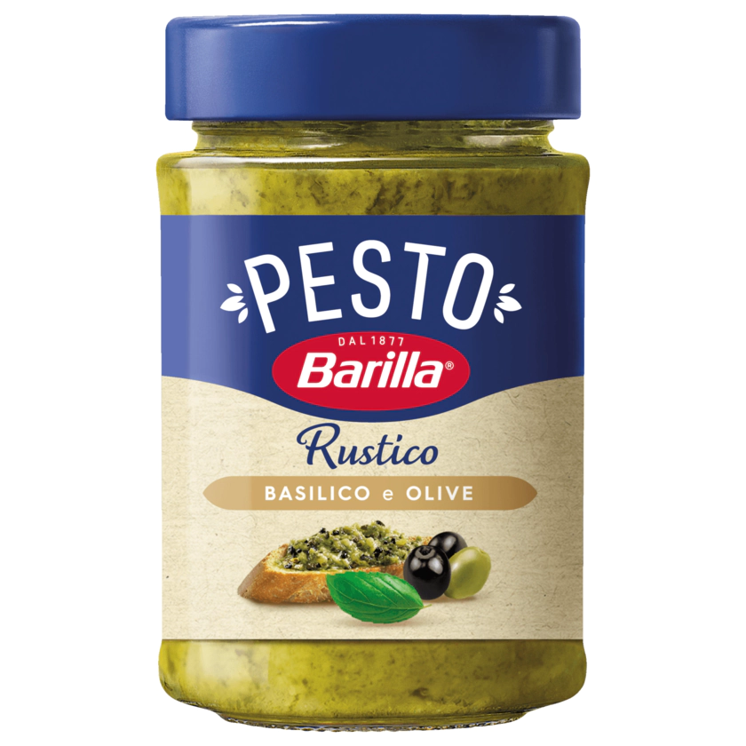 Barilla Pesto Rustico Basilico & Olive 200g - 8076809580458