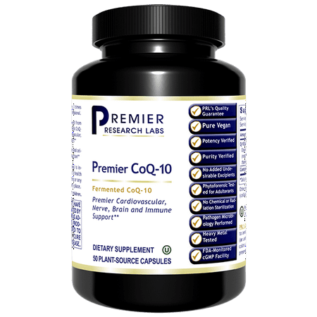 Premier Research Labs CoQ-10 - Supports Cardiovascular Nerve Brain and Immune Health (50 Capsules) - 807735004620