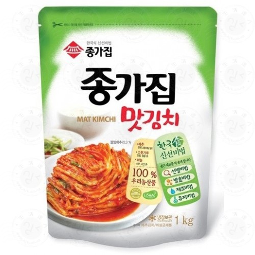 Chongga Mat Kimchi 1kg (종가집 - 맛김치) Cut Cabbage Kimchi - 0808248144049