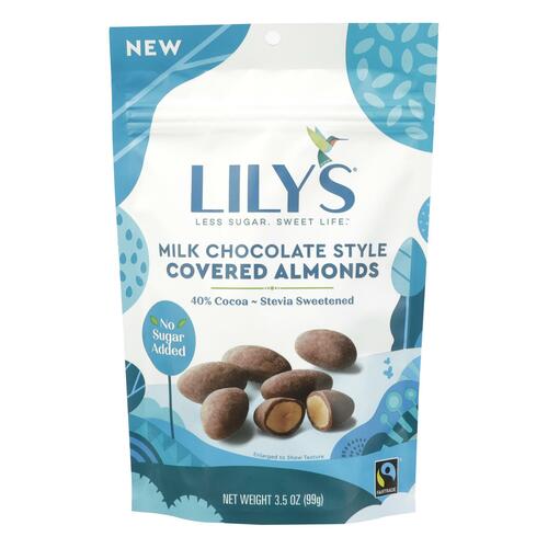 Milk Chocolate Style 40% Cocoa Covered Almonds, Milk Chocolate Style - 810003460318