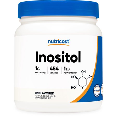Nutricost Inositol Powder 1LB (454 Grams) - Gluten Free Non-GMO Supplement - 810014671758