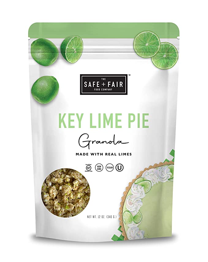 The Safe + Fair Food Company, Key Lime Pie Granola, 12 Ounce Pouch - 810023590095