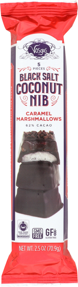 Vosges, Caramel Marshmallows, Black Salt Coconut Nib - 810048014927