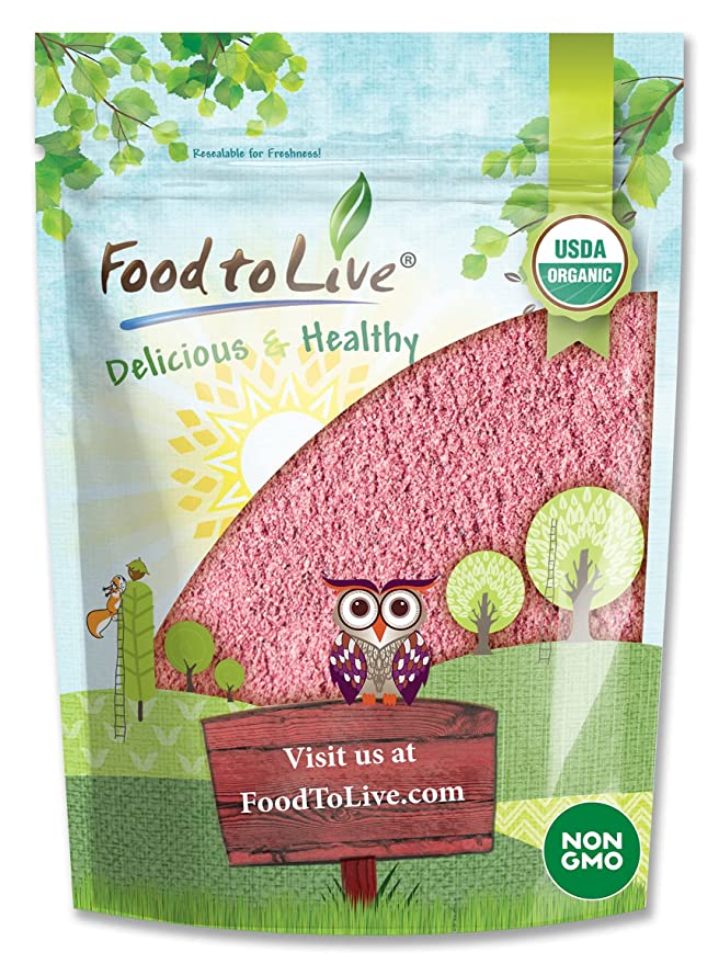 Organic Pomegranate Powder, 8 Ounces - Non-GMO, Unsulfured, Raw, Dried Fruit, Vegan, Bulk, Great for Juices, Smoothies, Yogurts, and Instant Breakfast Drinks, Contains Maltodextrin, No Sulphites - 810054364252
