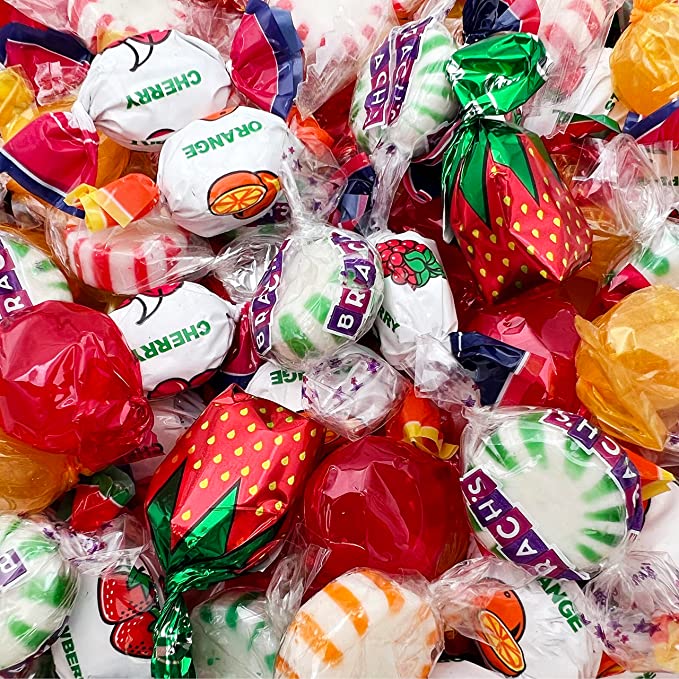  Hard Candy Assortment Arcor Strawberry, Starlights, Brach's Spearmint, Fruit Filled, Bulk Pack 2 Pounds  - 810082973587