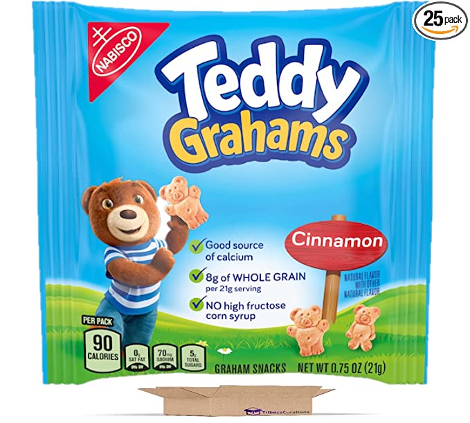  Cinnamon Teddy Grahams | .75 Ounce | Pack of 25 - 810087461577