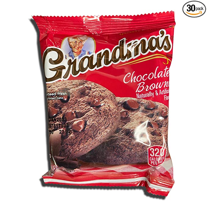  Cookies by Grandma's | 2.5 Ounce | Pack of 30 (Chocolate Brownie)  - 810087465230