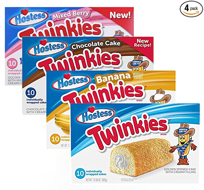  Hostess Ultimate Twinkie Variety Pack | Four Flavors - 810087465735