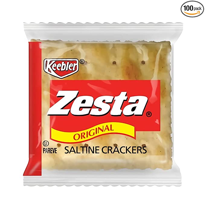  Saltine Crackers by Zesta | .2 Ounce Twin Pack | Pack of 100 - 810087465919