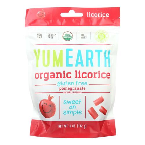 Yumearth Organics Soft Eating - Pomegranate Licorice - Case Of 12 - 5 Oz. - 810165019041