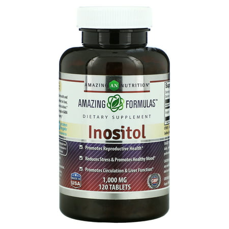 Inositol 1 000 mg 120 Tablets Amazing Nutrition - 810180027182