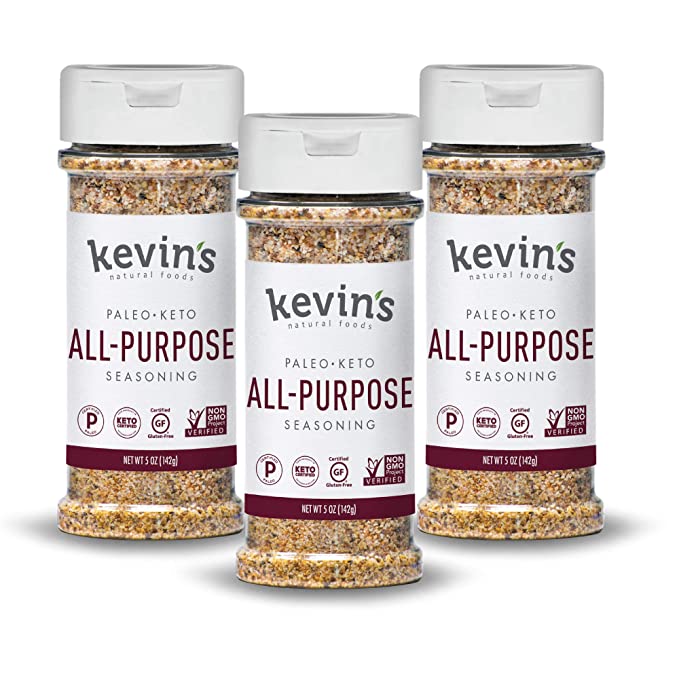  Kevin's Natural Foods - Keto and Paleo Seasoning, Spice Blends - All-Purpose Seasoning, 3 Pack  - 810264025257