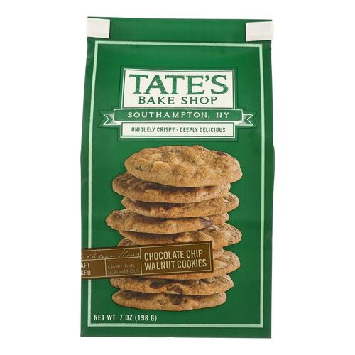 TATE’S BAKE SHOP: Chocolate Chip Walnut Cookies, 7 oz - 0810291001057