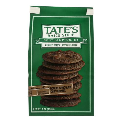  Tate's Bake Shop Double Chocolate Chip Cookies, 7 oz  - 810291001064