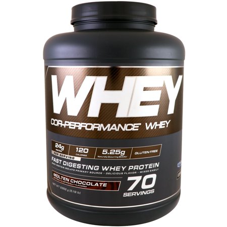 Cellucor COR-Performance Protein Powder Molten Chocolate 5lb. | 100% Gluten Free + Low Fat Post Workout Muscle Growth Drink for Men & Women | 70 Servings, 5.19 lb, 83.04 oz (B01MXXNI7F) - 810390028672