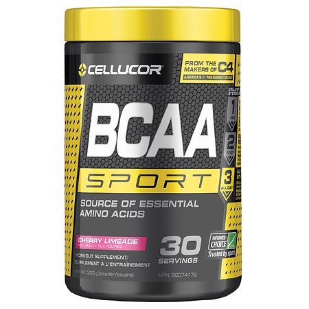 Cellucor BCAA Sport, BCAA Powder Sports Drink for Hydration & Recovery, Cherry Limeade, 30 Servings (B0734GCC9K) - 810390029075